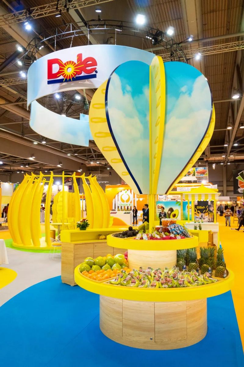 Dole’s AFL stand and product display.