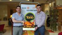 Tono and Fruitceo marketing Spanish oranges in China