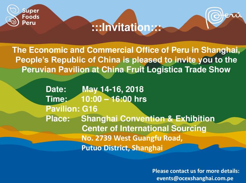 Peru Pavilion invite